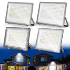 Cecaylie LED Fluter Außen 50–200W, IP65, 6000K Kaltweiß, LED Strahler 1–10 Stück