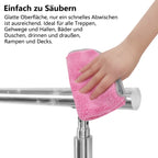 Cecaylie Edelstahl Treppengeländer 80–180 cm, Handlauf aus Edelstahl 201, verschiedene Querstreben