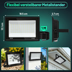 Cecaylie LED Fluter Außenstrahler 10–100W, IP66, 3000K/6000K, LED Flutlicht