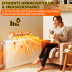 Heizkörperventilator mit Thermostat – 6 Lüfter, Fernbedienung, Mono-/Duo-Set