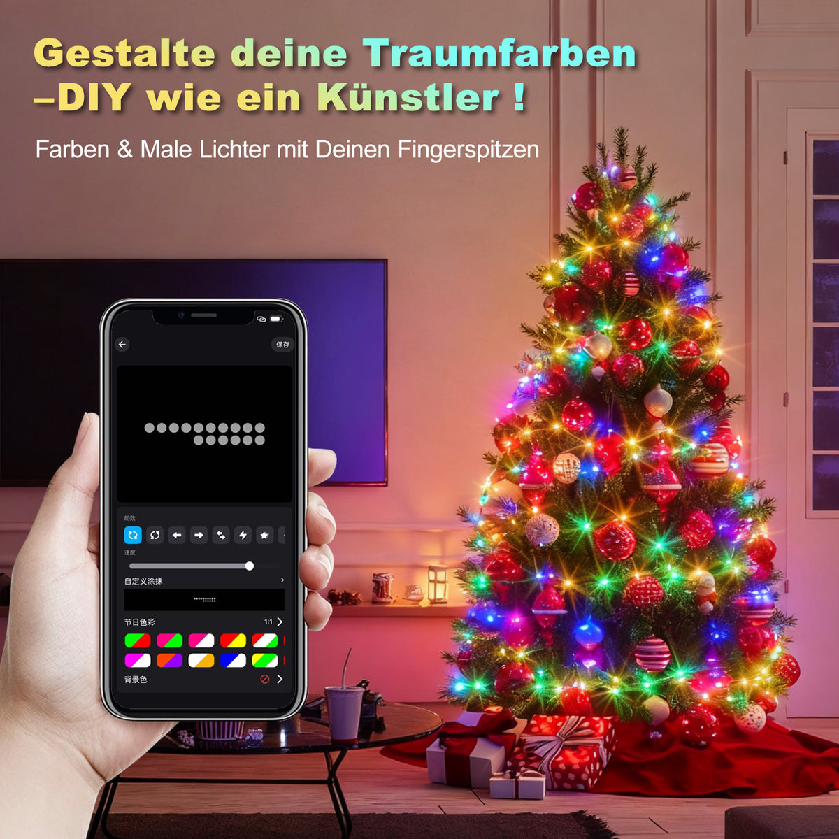 Cecaylie LED Lichterschlauch 20 m / 30 m mit Fernbedienung & Timer, 8 Lichtmodi