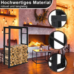 Cecaylie Kaminholzregal aus Metall in 8 Größen für Brennholz