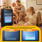 Blaue Flamme Gasheizung 2200 3800 W zwei Heizstufen