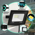 Cecaylie LED Fluter Außenstrahler 10–100W, IP66, 3000K/6000K, LED Flutlicht