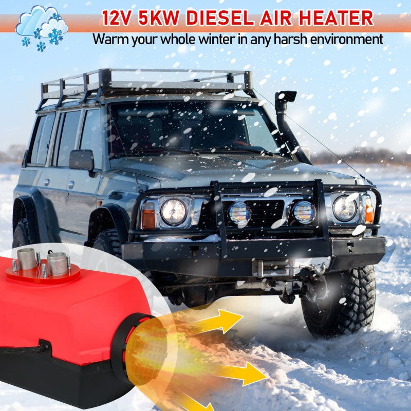 Diesel-Standheizung 5 kW 12 V mit LCD & Fernbedienung