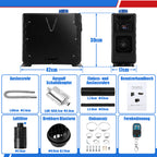 Diesel-Standheizung 8 kW 12–24 V mit Bluetooth, App, LCD & Fernbedienung