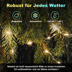 Cecaylie LED Lichterschlauch 20 m / 30 m mit Fernbedienung & Timer, 8 Lichtmodi