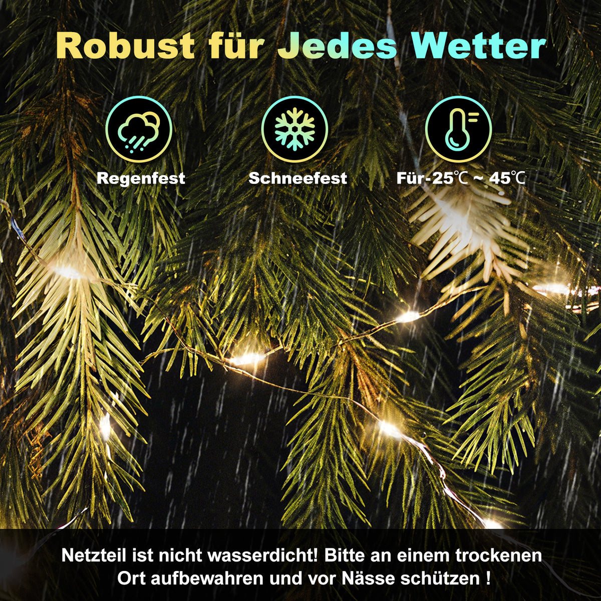 Cecaylie LED Lichterschlauch 20 m / 30 m mit Fernbedienung & Timer, 8 Lichtmodi