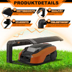 Cecaylie Mähroboter Garage 73×57×40 cm mit klappbarem Dach