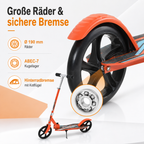 Kinderroller klappbar mit höhenverstellbarem Lenker, ABEC-7 Kugellager, bis 100 kg