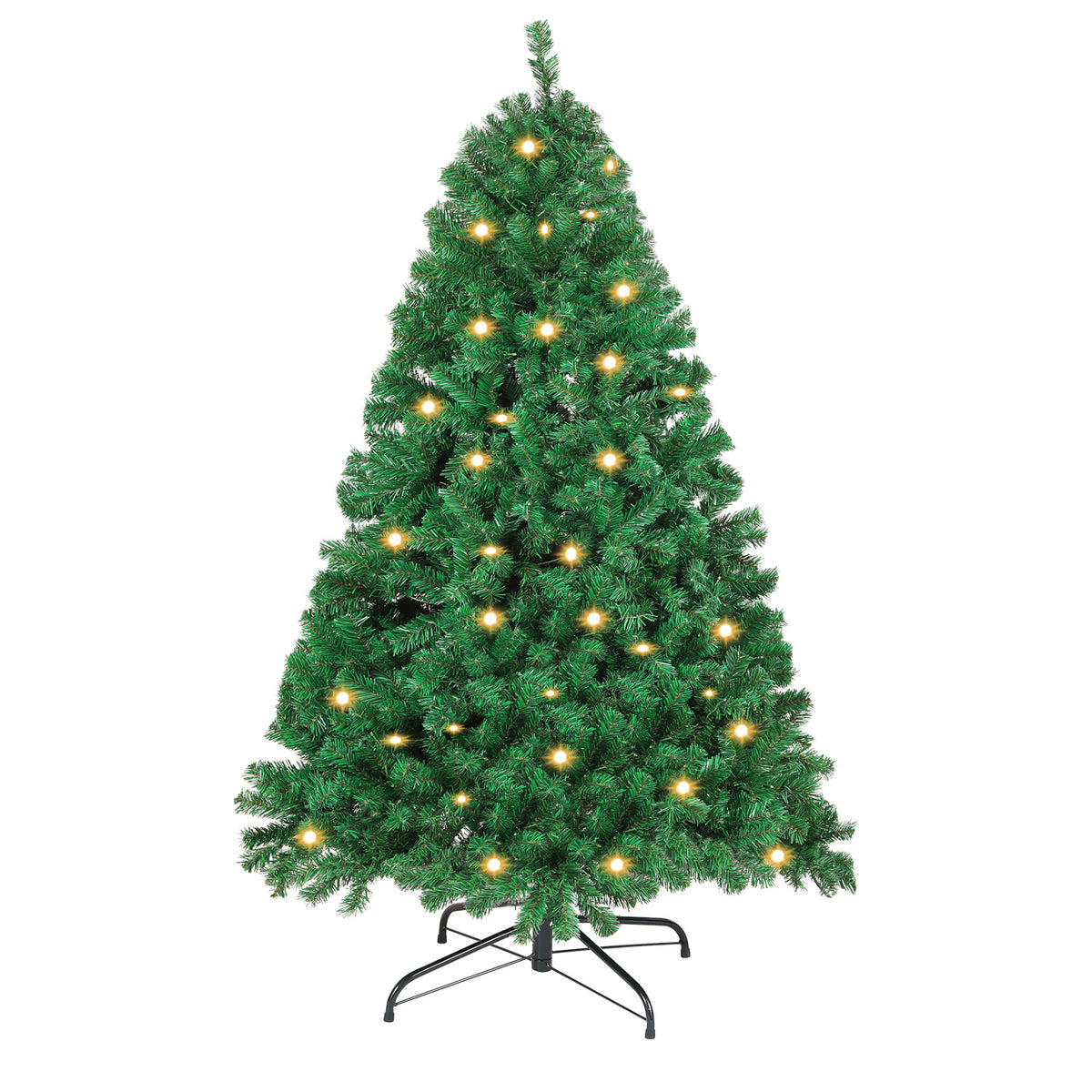 Künstlicher Weihnachtsbaum 120–210 cm – Grün, Weiß, Schnee-Effekt oder LED