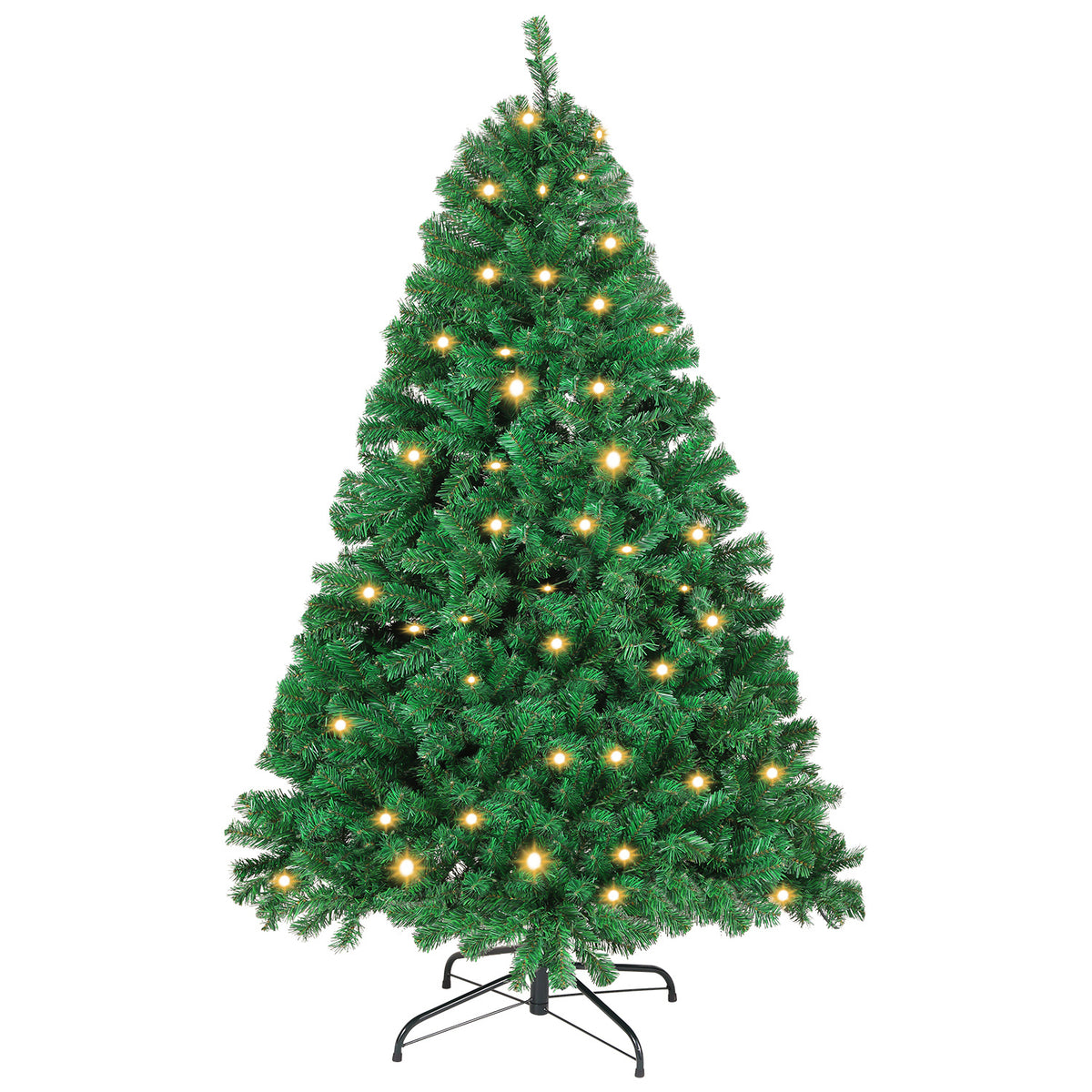Künstlicher Weihnachtsbaum 120–210 cm – Grün, Weiß, Schnee-Effekt oder LED