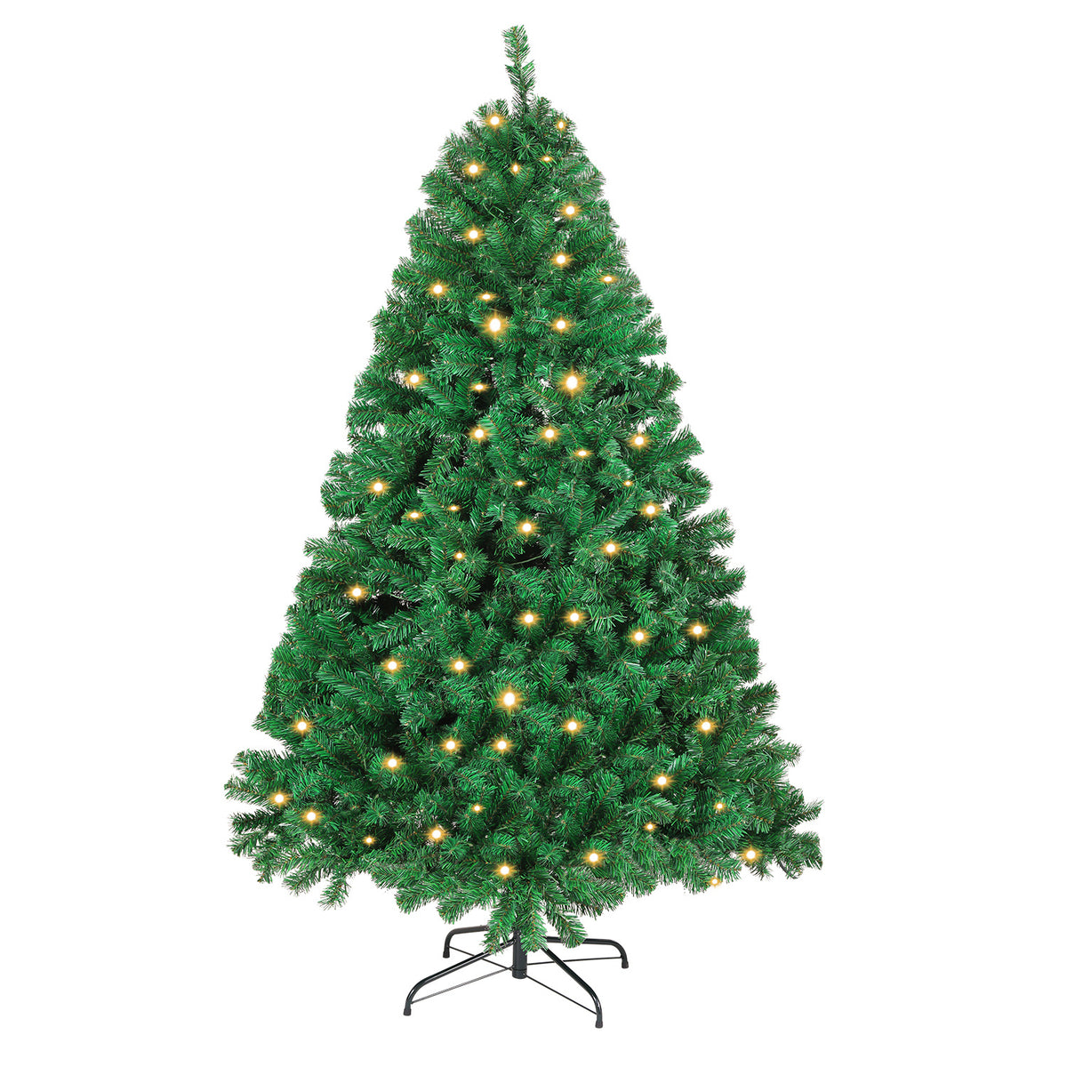 Künstlicher Weihnachtsbaum 120–210 cm – Grün, Weiß, Schnee-Effekt oder LED