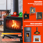 Cecaylie Kaminventilator mit 6 Flügeln, wärmebetrieben für Holzofen & Kaminofen