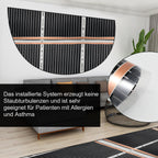 Elektrische Heizfolie 220 W/m² – Fußbodenheizung für Vinyl und Holzboden