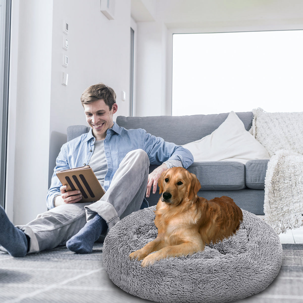 Weiche Plüsch Oberfläche Hundekissen