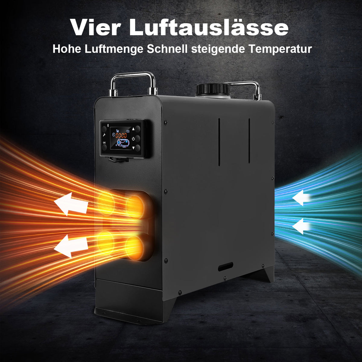 Diesel-Standheizung 8 kW 12–24 V mit LCD & Fernbedienung