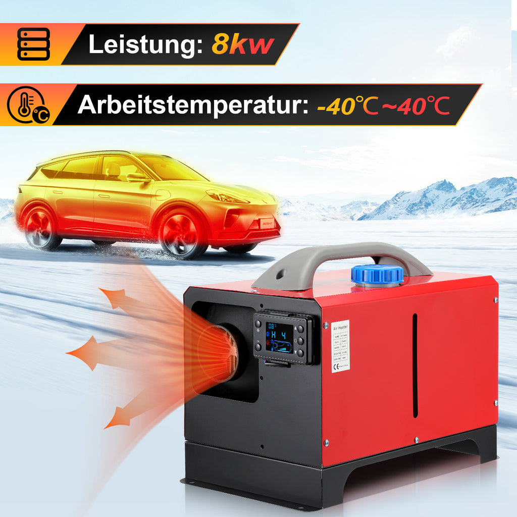 Diesel-Standheizung 8 kW 12 V mit LCD & Fernbedienung