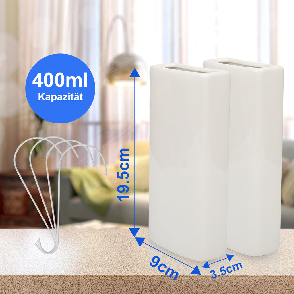 Keramik Heizkörper-Luftbefeuchter 400 ml – 4/8/12 Stück mit Haken