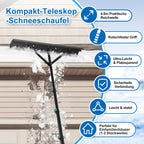 Cecaylie Dach-Schneeräumer mit Teleskopstiel 3,6/4,8 m, 70 cm Schneeräumer für Dächer