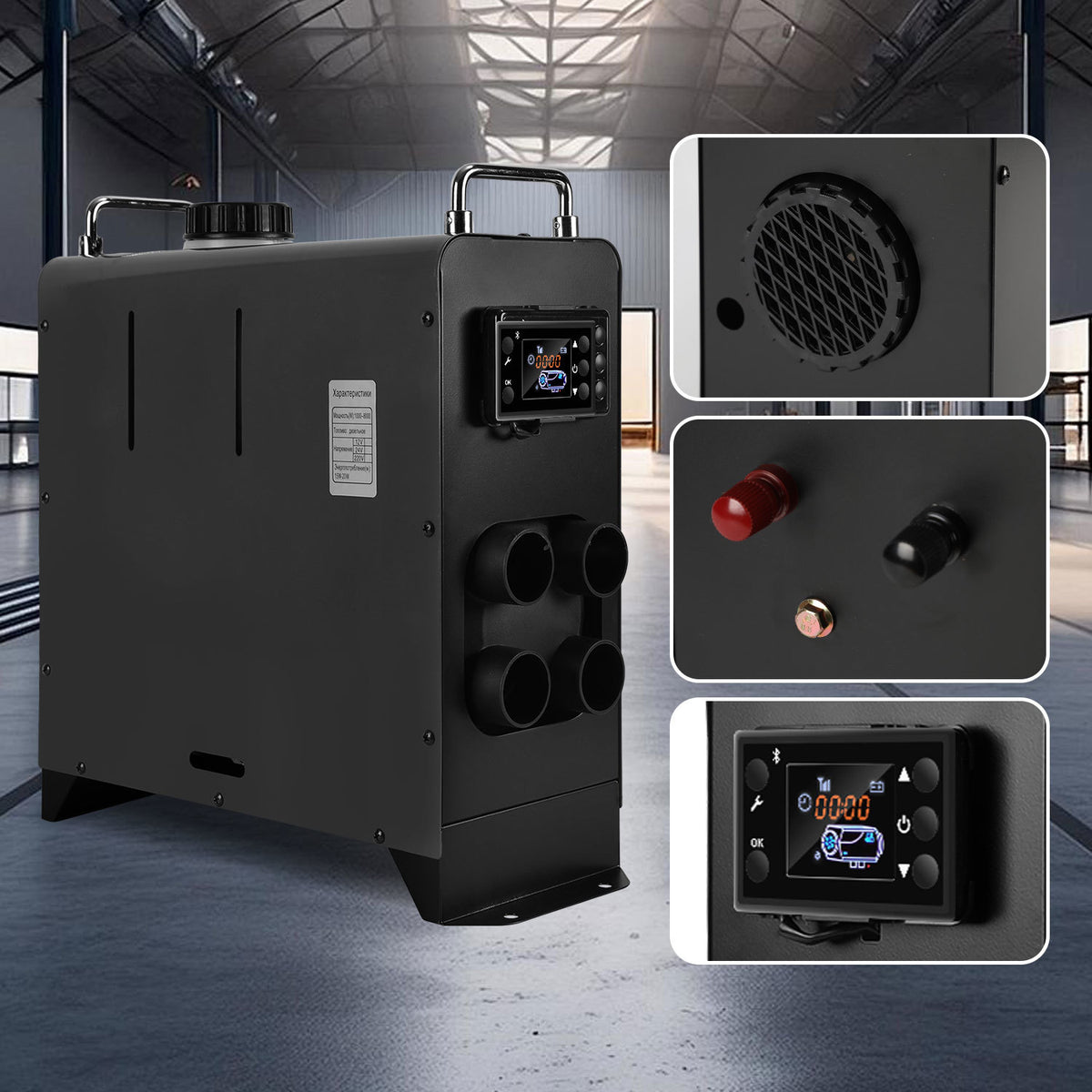 Diesel-Standheizung 8 kW 12–24 V mit LCD & Fernbedienung