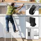 Cecaylie 4-in-1 Mehrzweckleiter 2×6 Sprossen mit Arbeitsplattform, Aluminium, 150 kg