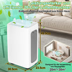 Cecaylie Luftentfeuchter 16/26 L/Tag – 3 Varianten, optional mit WLAN