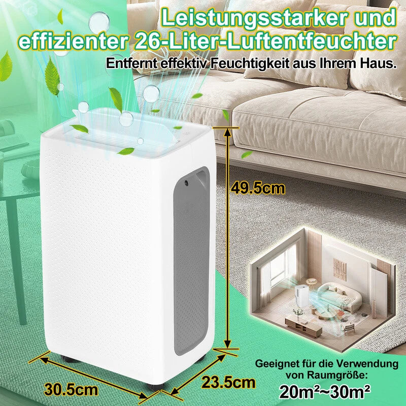 Cecaylie Luftentfeuchter 16/26 L/Tag – 3 Varianten, optional mit WLAN