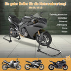 2er Set Motorrad-Montageständer vorne & hinten, verstellbar bis 300 kg