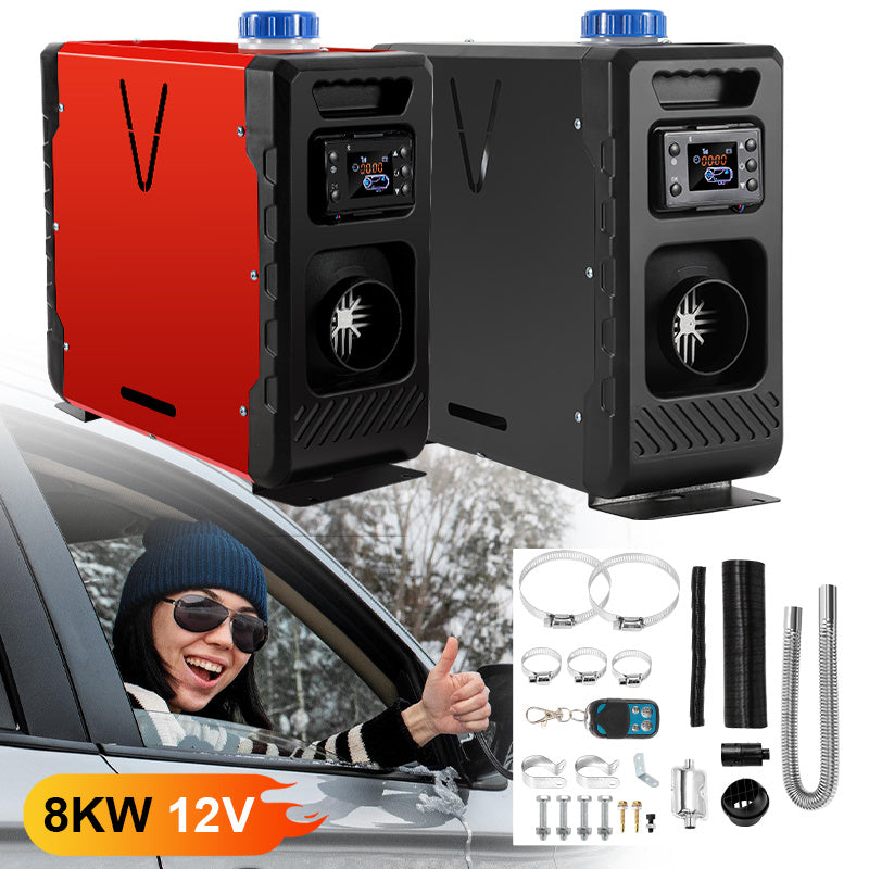 Diesel-Standheizung 8 kW 12–24 V mit Bluetooth, App, LCD & Fernbedienung