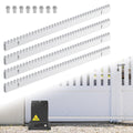 4 x 0,5m Zahnstange Eisen Antrieb universal Modul 4 toröffner Zahnstangen Schiebetor Schiebetorantrieb 2 Meter lang zusammen Schiebetore 10mm Torantrieb