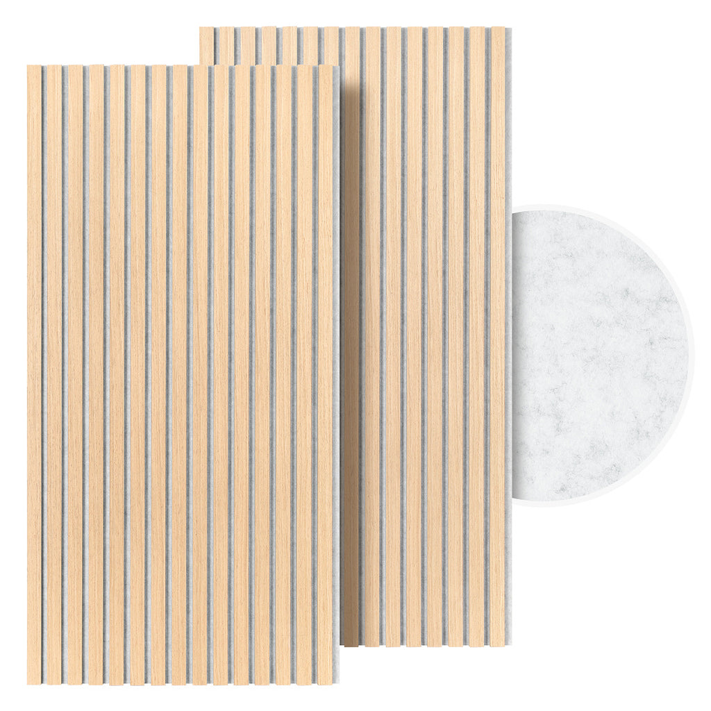 Akustikpaneele 120 × 60 cm mit Holzlamellen & Filz – 2–8 Stück