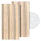 Akustikpaneele 120 × 60 cm mit Holzlamellen & Filz – 2–8 Stück