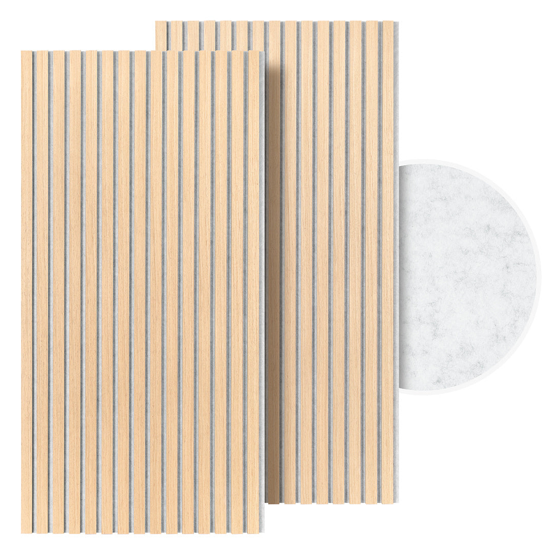 Akustikpaneele 120 × 60 cm mit Holzlamellen & Filz – 2–8 Stück
