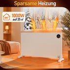 Hybrid Infrarot- & Konvektionsheizung 400W/750W/1000W mit WLAN & App