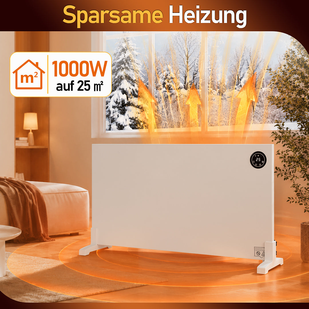 Hybrid Infrarot- & Konvektionsheizung 400W/750W/1000W mit WLAN & App