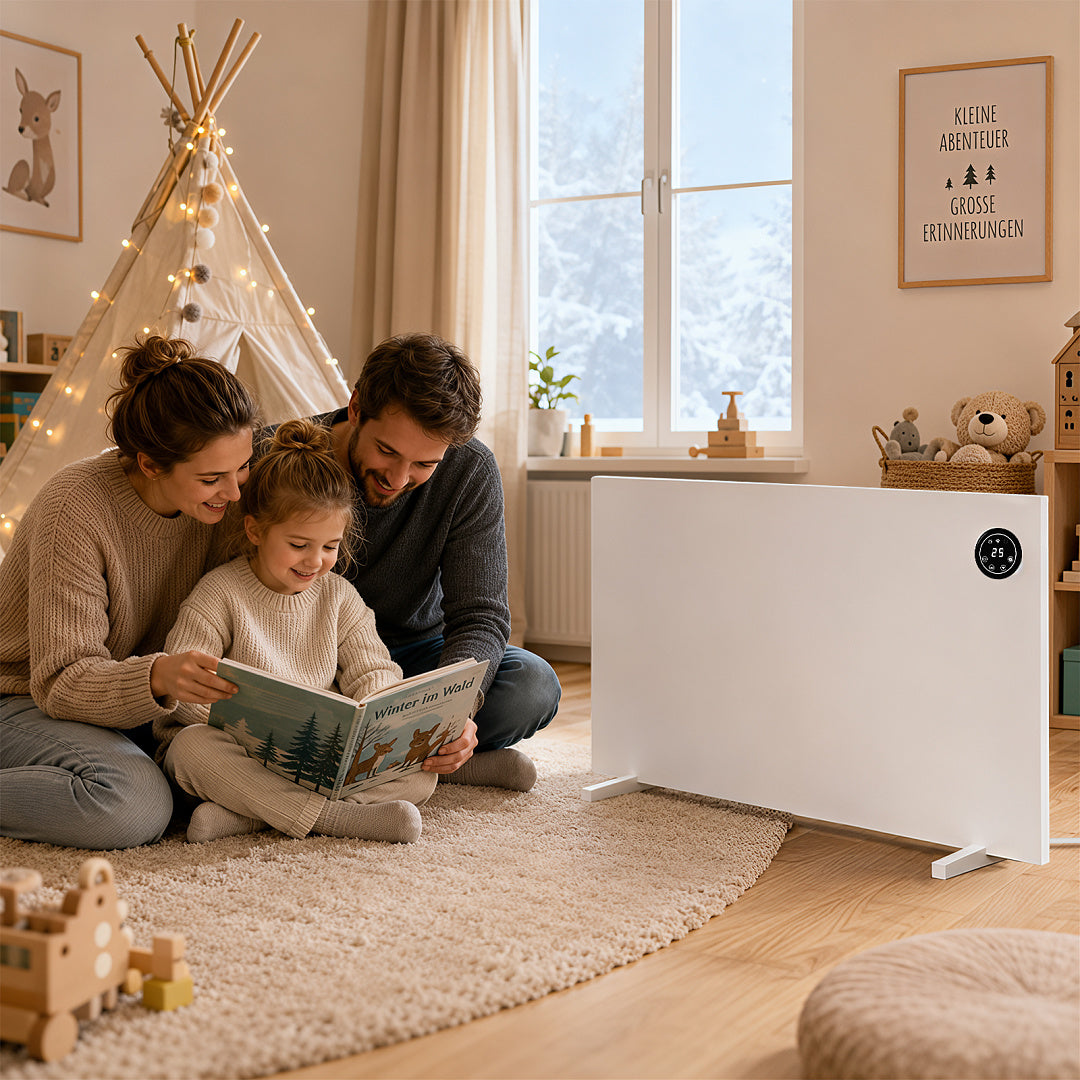 Hybrid Infrarot- & Konvektionsheizung 400W/750W/1000W mit WLAN & App