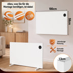 Hybrid Infrarot- & Konvektionsheizung 400W/750W/1000W mit WLAN & App