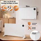 Hybrid Infrarot- & Konvektionsheizung 400W/750W/1000W mit WLAN & App
