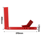 Motorradwippe 590 x 170 x 400 mm für 60 bis 145 mm Reifenbreite
