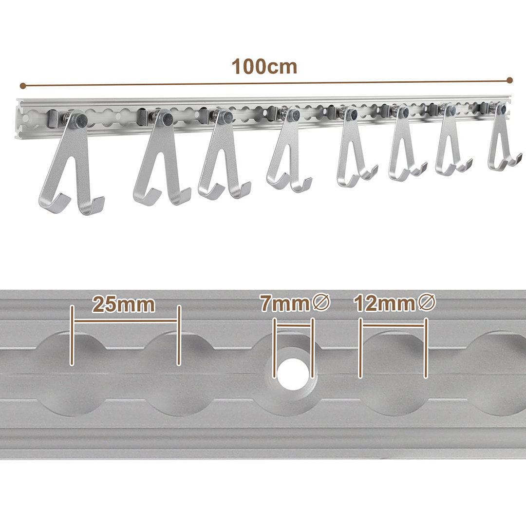 Aluminium Airlineschiene 1 m Profil und Abmessungen