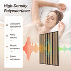 Selbstklebende Akustikpaneele Holzoptik 30 × 30 cm – 12 Stück