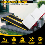 2er Set Aluminium-Auffahrrampen 118 cm – 300 kg pro Rampe