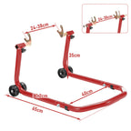 2er Set Motorrad-Montageständer vorne & hinten mit Rollen – bis 300 kg