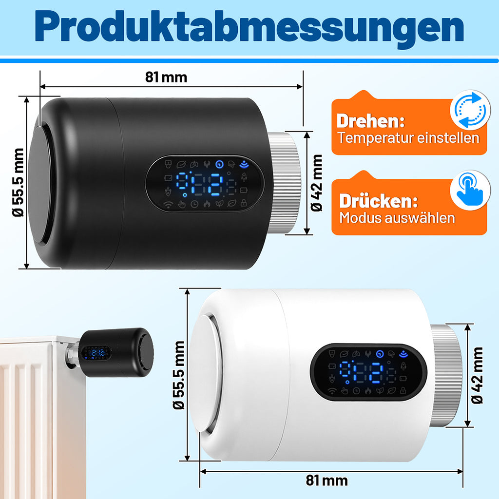 WLAN Heizkörperthermostat technische Daten