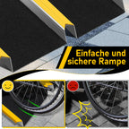 2er Set Aluminium-Auffahrrampen 118 cm – 300 kg pro Rampe