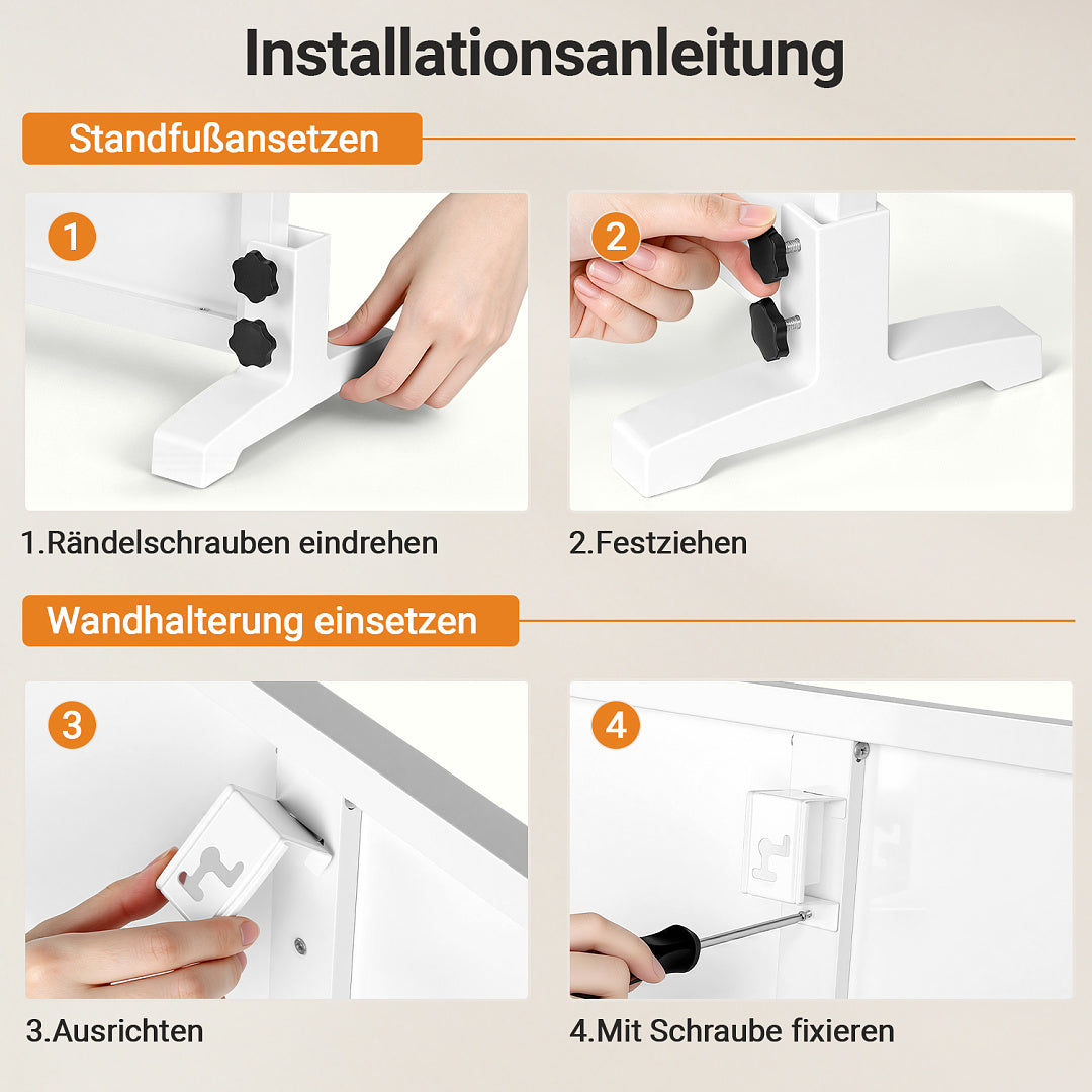 Infrarot-Heizpaneel 300W/500W/960W mit App, Thermostat & Fernbedienung