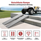 2er Set Stahl-Auffahrrampen 135 cm – 200 kg pro Rampe
