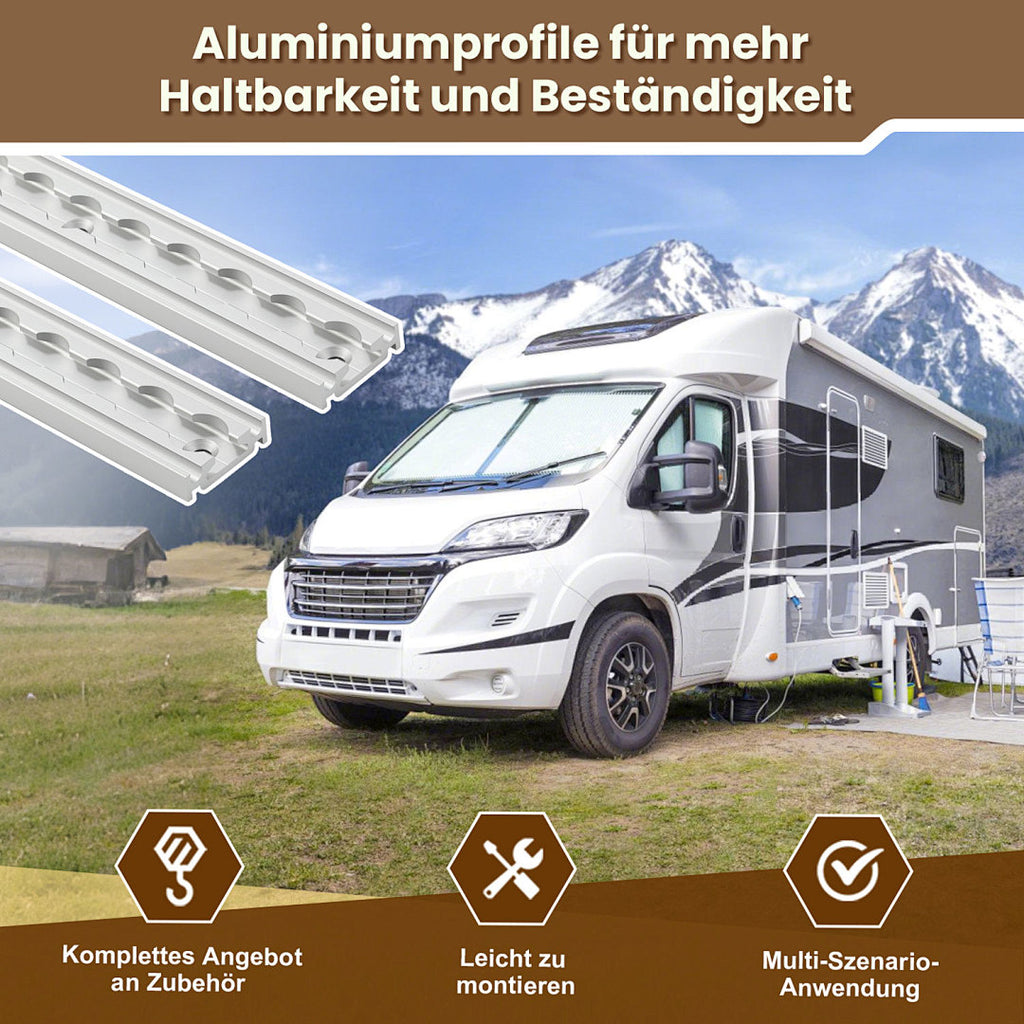 Cecaylie Airlineschiene aus Aluminium mit Doppelhaken, 4/8/12 m