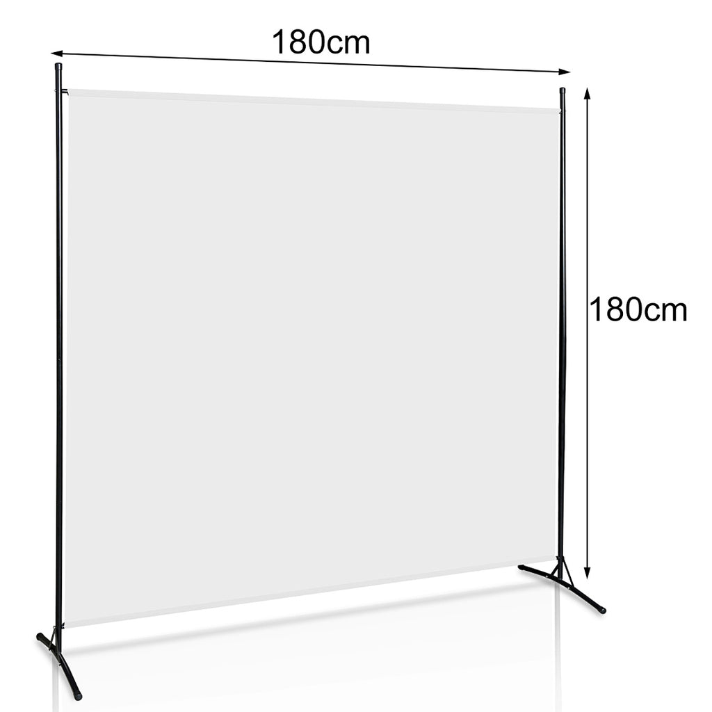 Cecaylie Paravent Raumteiler, faltbarer Sichtschutz aus Polyester, 1/3/4-teilig, Beige/Anthrazit